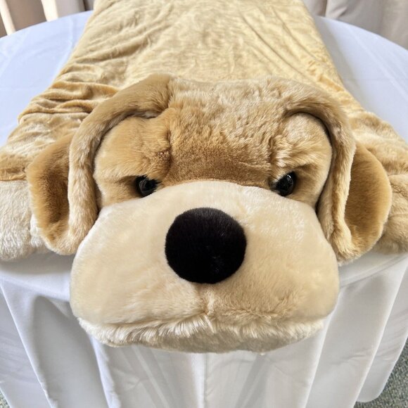 FAO Schwarz Toys R Us Kids Plush Sleeping Bag Patrick The Pup Great Condition - Picture 5 of 12